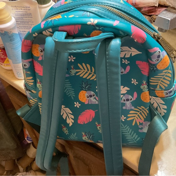 Disney Loungefly Teal LILO AND STITCH Stitch BACKPACK - Picture 12 of 12